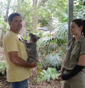 Mike and Theresa the koala