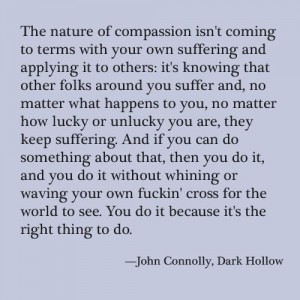 John Connolly on compassion