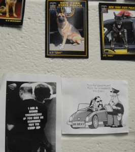 Cartoons at the NYSP training center.